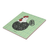 ぽっちゃりした鶏 タイル (側面)