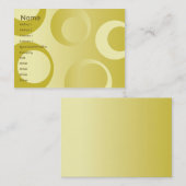 ぽっちゃりした黄色い円- 名刺 (正面/裏面)
