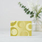 ぽっちゃりした黄色い円- 名刺 (スタンド正面)