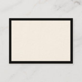 ぽっちゃりした黒いボーダー運転者の名刺 名刺 (裏面)