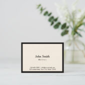 ぽっちゃりした黒いボーダー運転者の名刺 名刺 (スタンド正面)