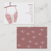 ぽっちゃりしたLongliveのブラ- 名刺 (正面/裏面)