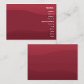 ぽっちゃりしたRubyred波- 名刺 (正面/裏面)