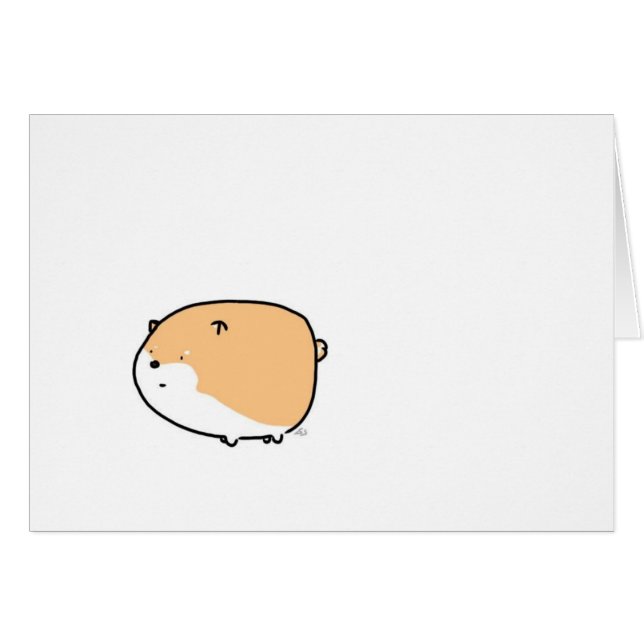 ぽっちゃりしたShiba (正面横)