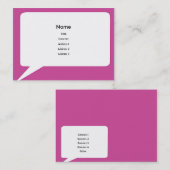 ぽっちゃりしたSpeechbox - 名刺 (正面/裏面)