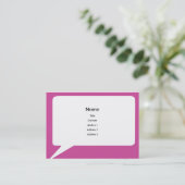 ぽっちゃりしたSpeechbox - 名刺 (スタンド正面)