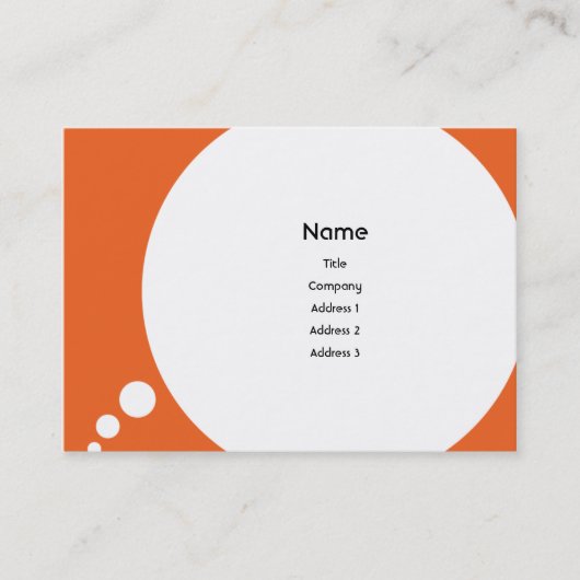 ぽっちゃりしたSpeechbubble - 名刺 (正面)