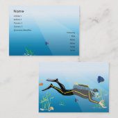 ぽっちゃりしているダイバー- 名刺 (正面/裏面)