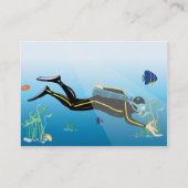 ぽっちゃりしているダイバー- 名刺 (裏面)