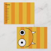 ぽっちゃりしているモンスター- 名刺 (正面/裏面)