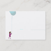 ぽっちゃりしている女性- 名刺 (裏面)