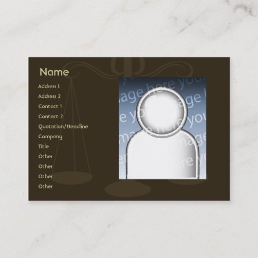 ぽっちゃりしている弁護士- 名刺 (正面)