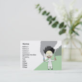 ぽっちゃりしている気違いの科学者- 名刺 (スタンド正面)