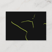 ぽっちゃりしている緑の女の子- 名刺 (裏面)