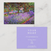 ぽっちゃりしているMonet著Givernyの芸術家の庭 名刺 (正面/裏面)