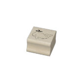 ぽっちゃりアニメクジラ 1x1 ラバースタンプ (スタンプ)