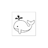 ぽっちゃりアニメクジラ 1x1 ラバースタンプ (インプリント)