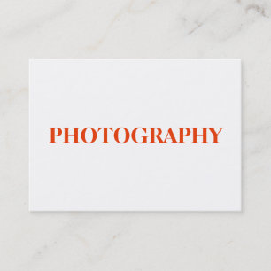 ぽっちゃりシンプルしたオレンジ色の写真家 名刺