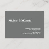 ぽっちゃりシンプルしたニッケルグレー写真家 名刺 (裏面)
