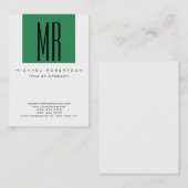 ぽっちゃりシーグリーンホワイトクリーン名刺 名刺 (正面/裏面)