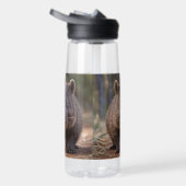 「ぽっちゃりチャーム：愛らしいオーストラリアのウォンバット」 ウォーターボトル (右面)