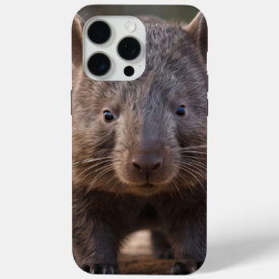 「ぽっちゃりチャーム：愛らしいオーストラリアのウォンバット」 iPhone 15 PRO MAXケース