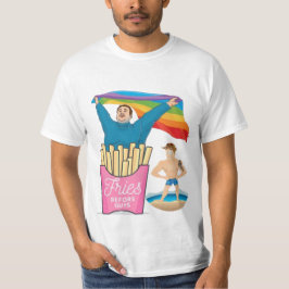 ぽっちゃりチョーサーLGBTゲイプライドおもしろいトリンクTシャツ Tシャツ