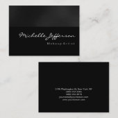 ぽっちゃりトレンディーメイクアップアーティストユニーク名刺 名刺 (正面/裏面)