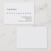 ぽっちゃりトレンディー写真白名刺 名刺 (正面/裏面)