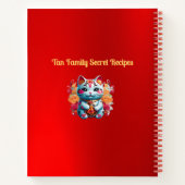 ぽっちゃりフォーチュン中国のキャットニューイヤーレシピ本 ノートブック (裏面)