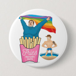 ぽっちゃり好き LGBT ゲイ プライド 面白い ツインク 缶バッジ