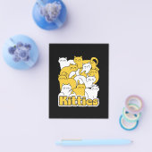 ぽっちゃり猫ちゃんデザイン – かわいい猫アート チラシ (シングル)