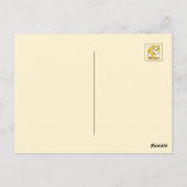 ぽっちゃり猫ちゃんデザイン – かわいい猫アート ポストカード (裏面)