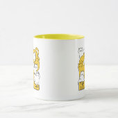 ぽっちゃり猫ちゃんデザイン – かわいい猫アート マグカップ (中央)