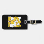 ぽっちゃり猫ちゃんデザイン – かわいい猫アート ラゲッジタグ (正面横)