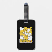 ぽっちゃり猫ちゃんデザイン – かわいい猫アート ラゲッジタグ (裏面縦)