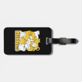 ぽっちゃり猫ちゃんデザイン – かわいい猫アート ラゲッジタグ (裏面横)