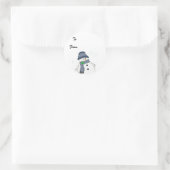 ぽっちゃり雪だるまインプレイド ラウンドシール (バッグ)