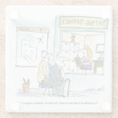 ぽんこつのための現金 ガラスコースター (裏面)