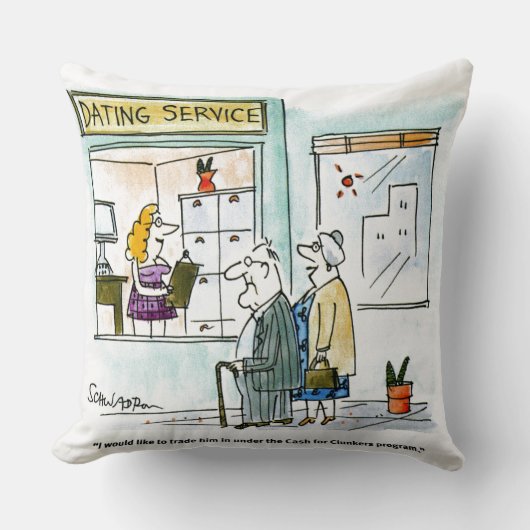 ぽんこつのための現金 クッション (正面)