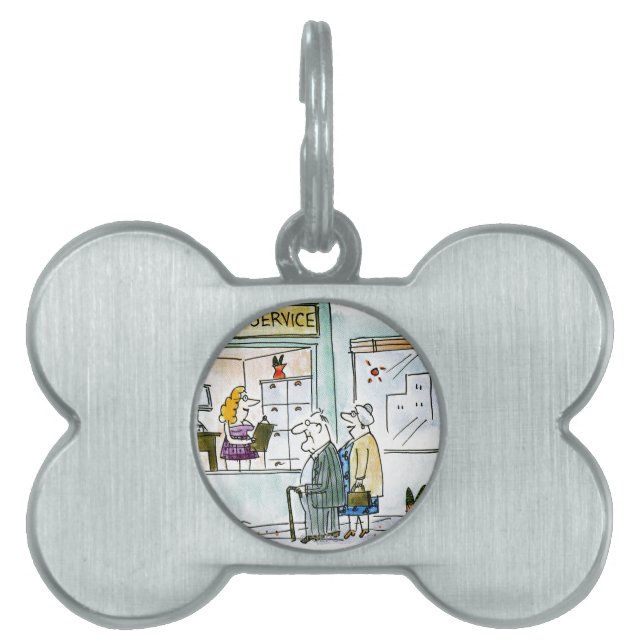 ぽんこつのための現金 ペットネームタグ (正面)