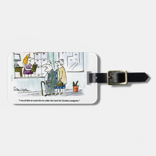 ぽんこつのための現金 ラゲッジタグ (正面横)