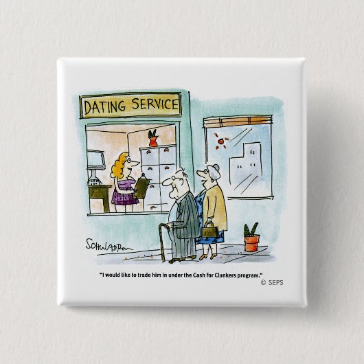 ぽんこつのための現金 缶バッジ (正面)