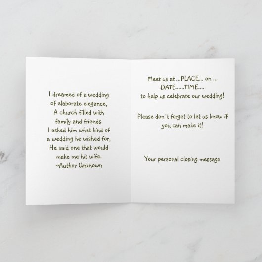 ぽんと鳴るコルクのおもしろいな結婚式招待状 招待状 (内部)