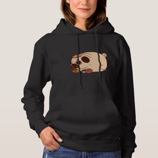 ぽんぽん食べぽんクラシックのTシャツ886 パーカ (正面)