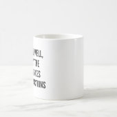 まぁまぁまぁもし結果じゃない コーヒーマグカップ (中央)