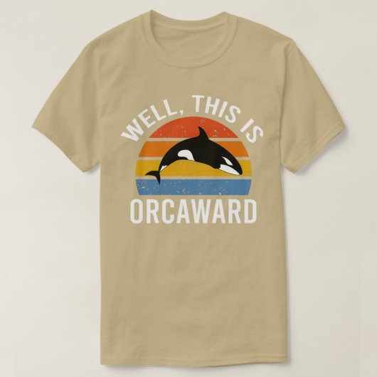 まぁオーカワードクジラおもしろいー Tシャツ (デザイン正面)