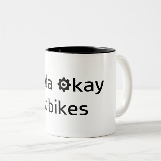 まあまあの自転車スキル ツートーンマグカップ (正面右)