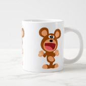 「まあまあ…」 可愛い引きずりアニメのクマ ジャンボコーヒーマグカップ (右)