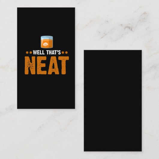 まあバーボンウイスキーの飲み屋だわ 名刺 (正面/裏面)